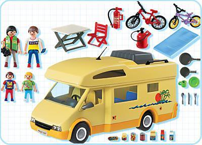 Playmobil 3647 Jaune Camper Van <>< Max UK Affranchissement £ 1.98 ><> Multi 